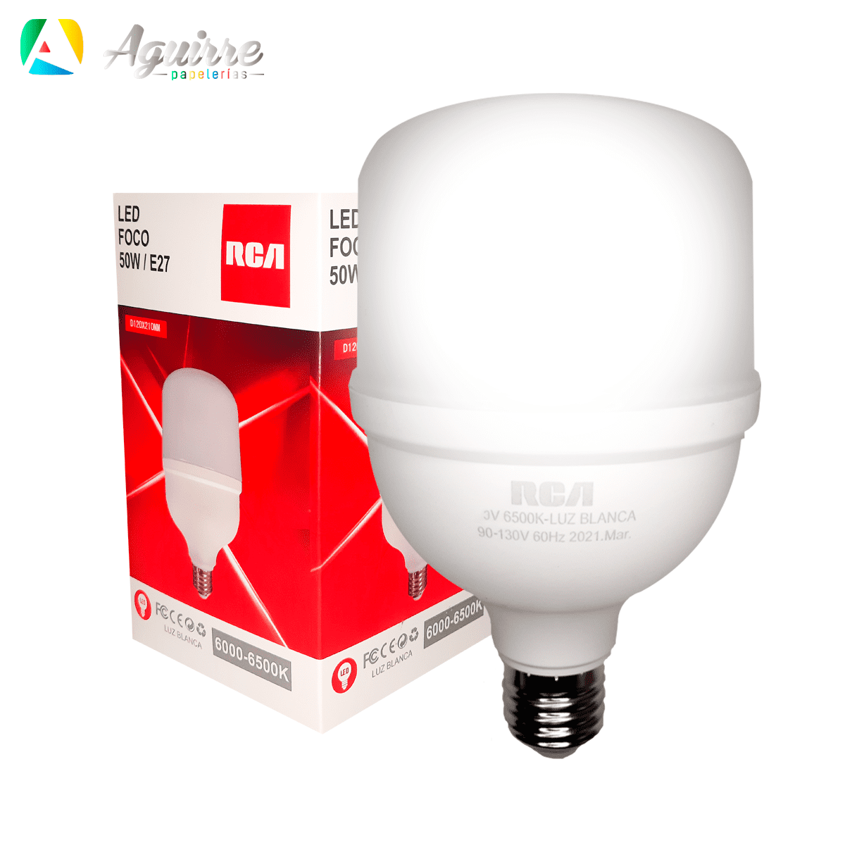 FOCO LED E27 LUZ BLANCA 50W