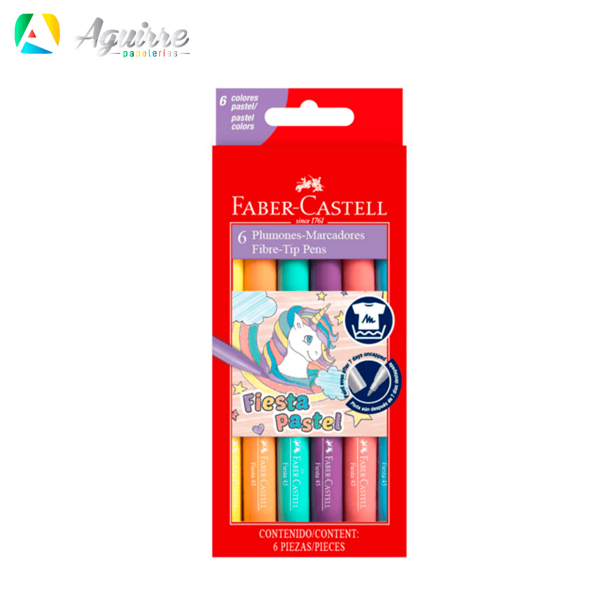 Marcador Faber-Castell colores pastel - La Costurera Pirata